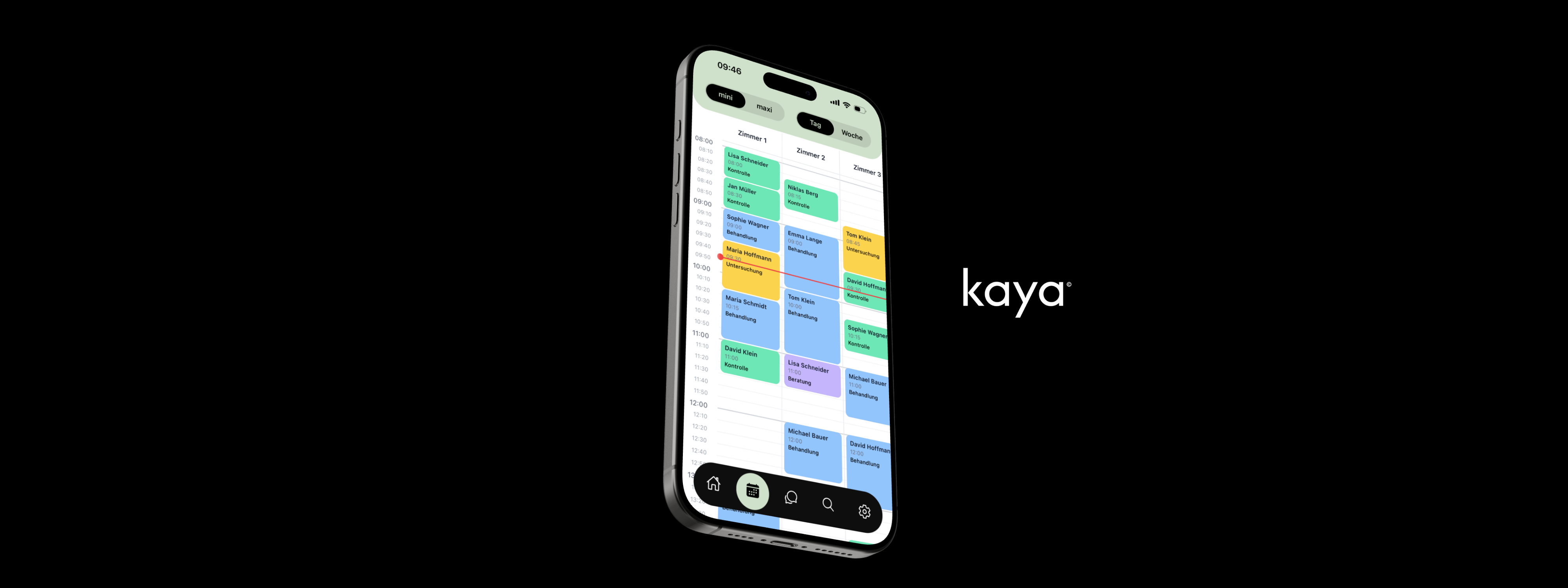 kaya - Kalender in der Mitarbeiter-App
